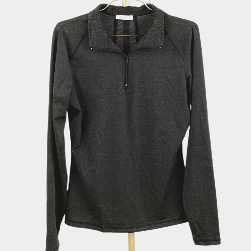 Meakeor Women's Gray 1/4 Zip Athletic Pullover Jacket Size Medium